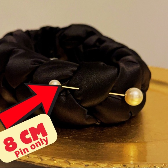 Elegant Gold and Pearl Jewelry Set All 5 Pieces Brooch Safety Pin - Picture 15 of 15